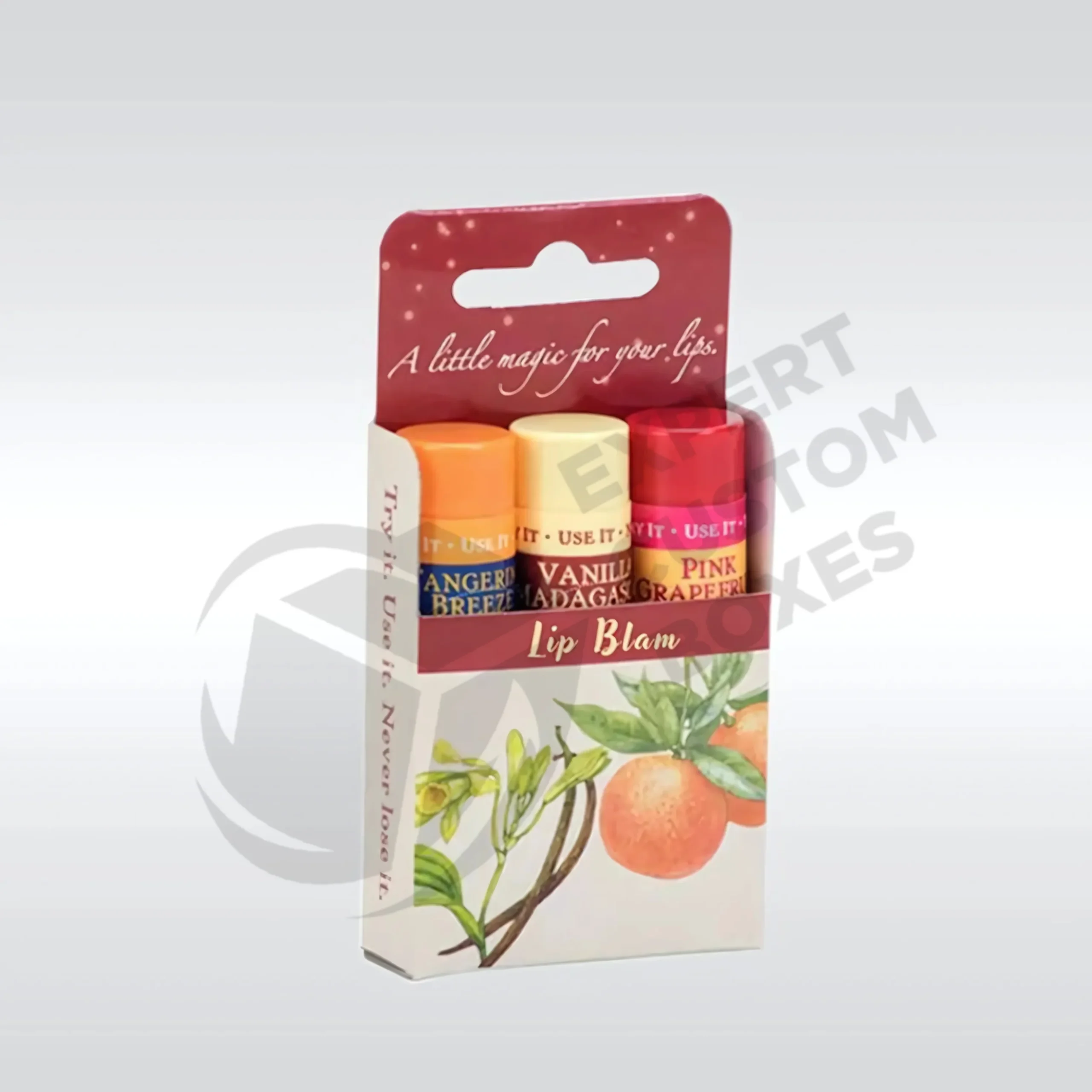 custom lip balm boxes