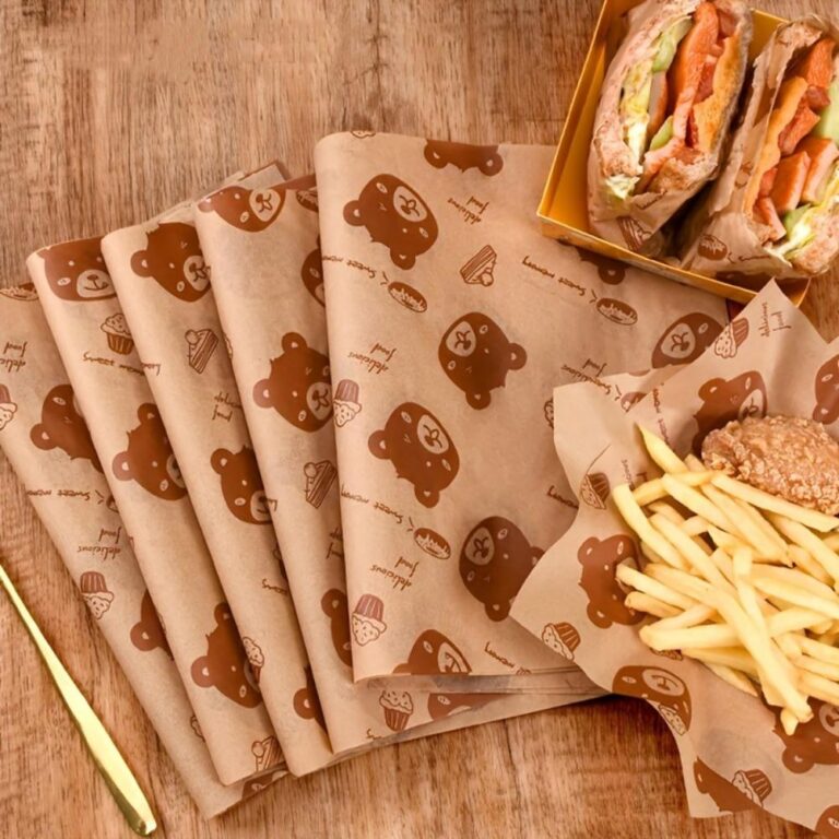 Custom Wax Paper for Simple Food Packaging Use